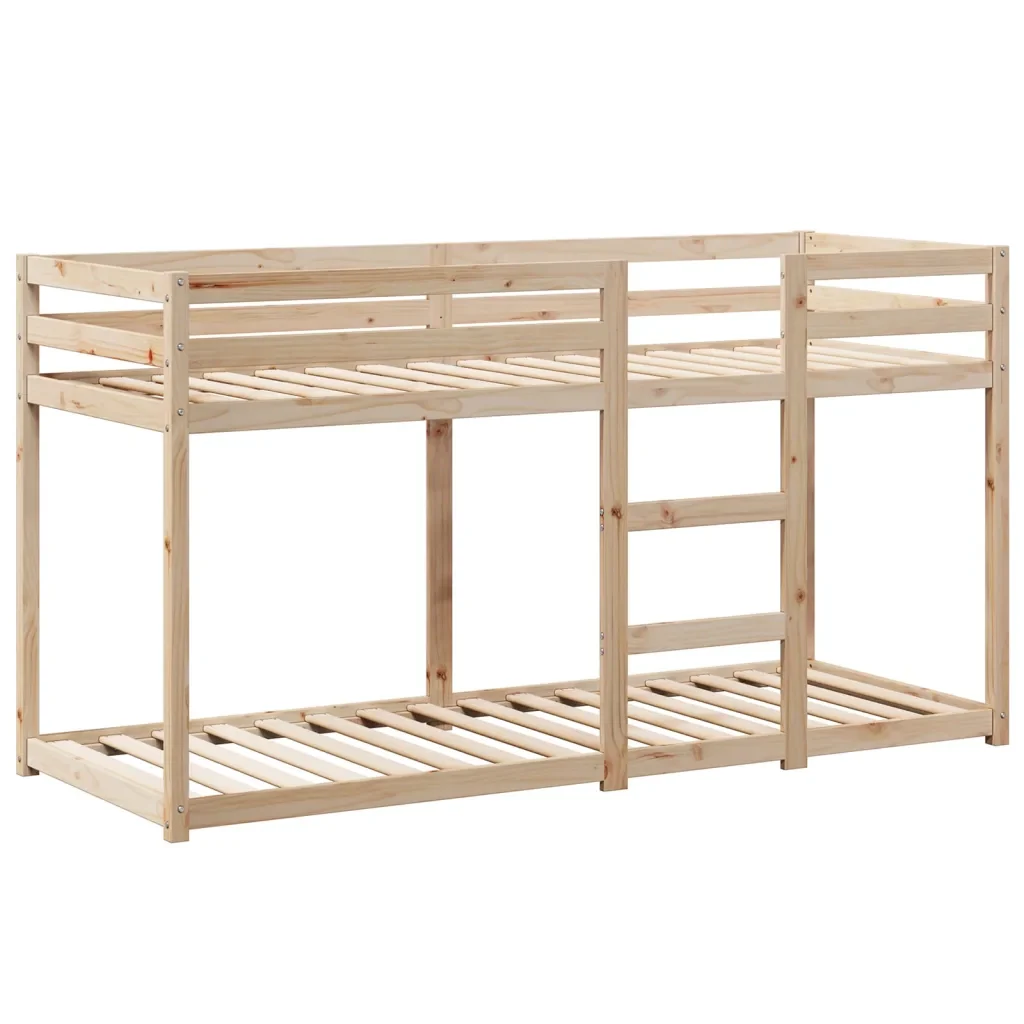Letto singolo | Letto per adulti | Letto a Castello con Tetto 75x190 cm in Legno Massello di Pino - Image 7