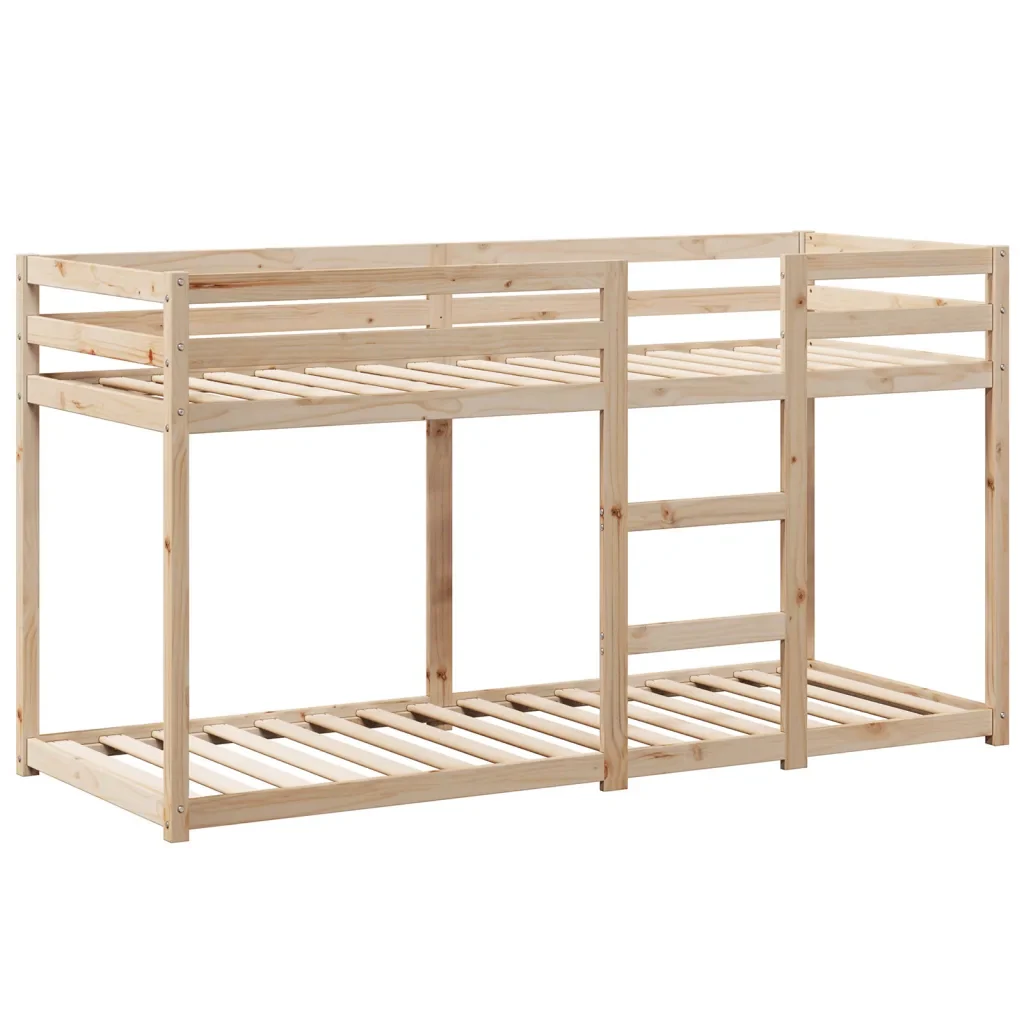 Letto singolo | Letto per adulti | Letto a Castello con Tetto 80x200 cm in Legno Massello di Pino - Image 7