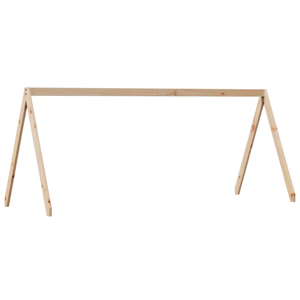 Letto singolo | Letto per adulti | Letto a Castello con Tetto 80x200 cm in Legno Massello di Pino - Image 8