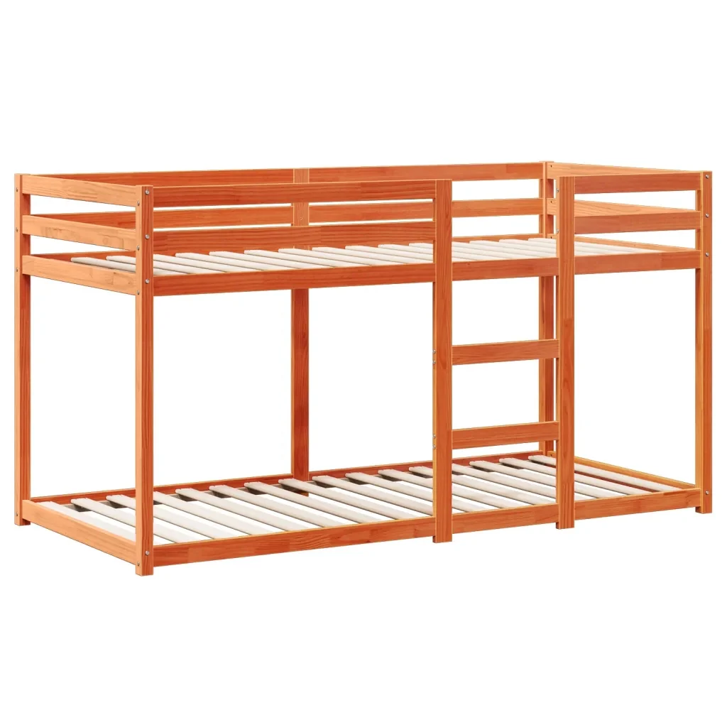 Letto singolo | Letto per adulti | Letto a Castello con Tetto Cera 80x200 cm Legno Massello Pino - Image 5