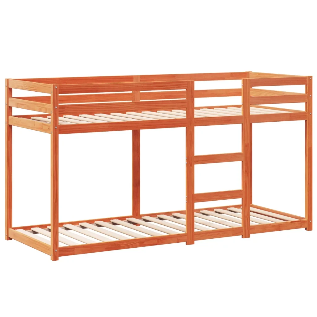 Letto singolo | Letto per adulti | Letto a Castello con Tetto Cera 80x200 cm Legno Massello Pino - Image 7