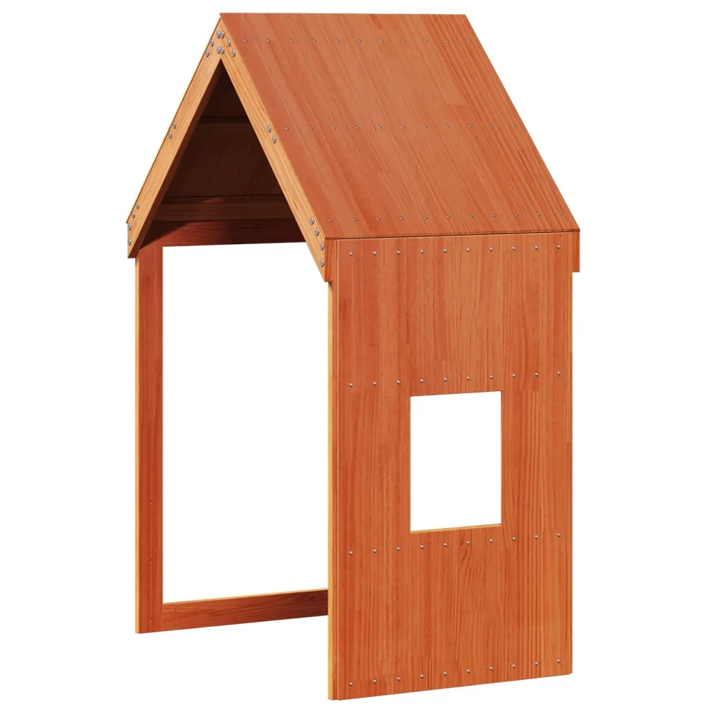 Letto singolo | Letto per adulti | Letto a Castello con Tetto Cera 90x200 cm Legno Massello Pino - Image 6