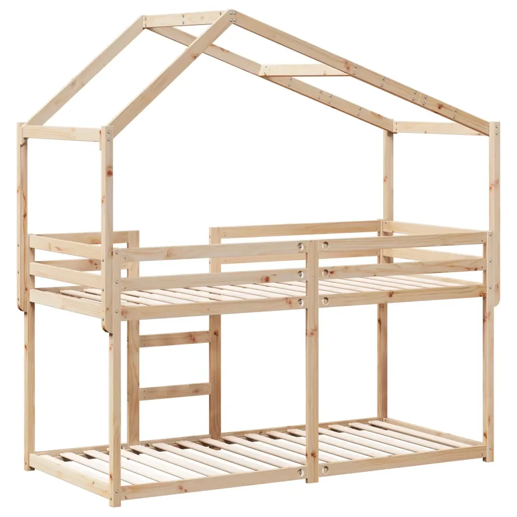 Letto singolo | Letto per adulti | Letto a Castello senza Materasso 90x190 cm Legno di Pino - Image 8