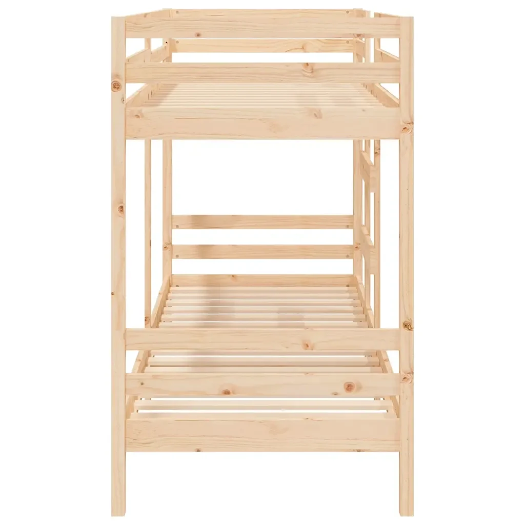 Letto singolo | Letto per adulti | Letto a Castello senza Materasso 90x190 cm Legno di Pino - Image 6