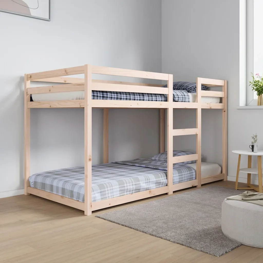 Letto singolo | Letto per adulti | Letto a Castello senza Materasso 90x190 cm Legno di Pino - Image 2