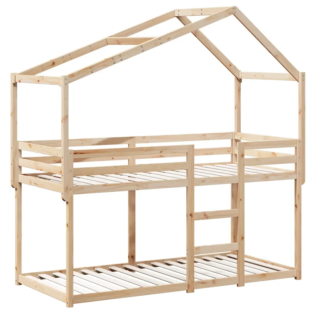 Letto singolo | Letto per adulti | Letto a Castello senza Materasso 90x190 cm Legno di Pino - Image 4