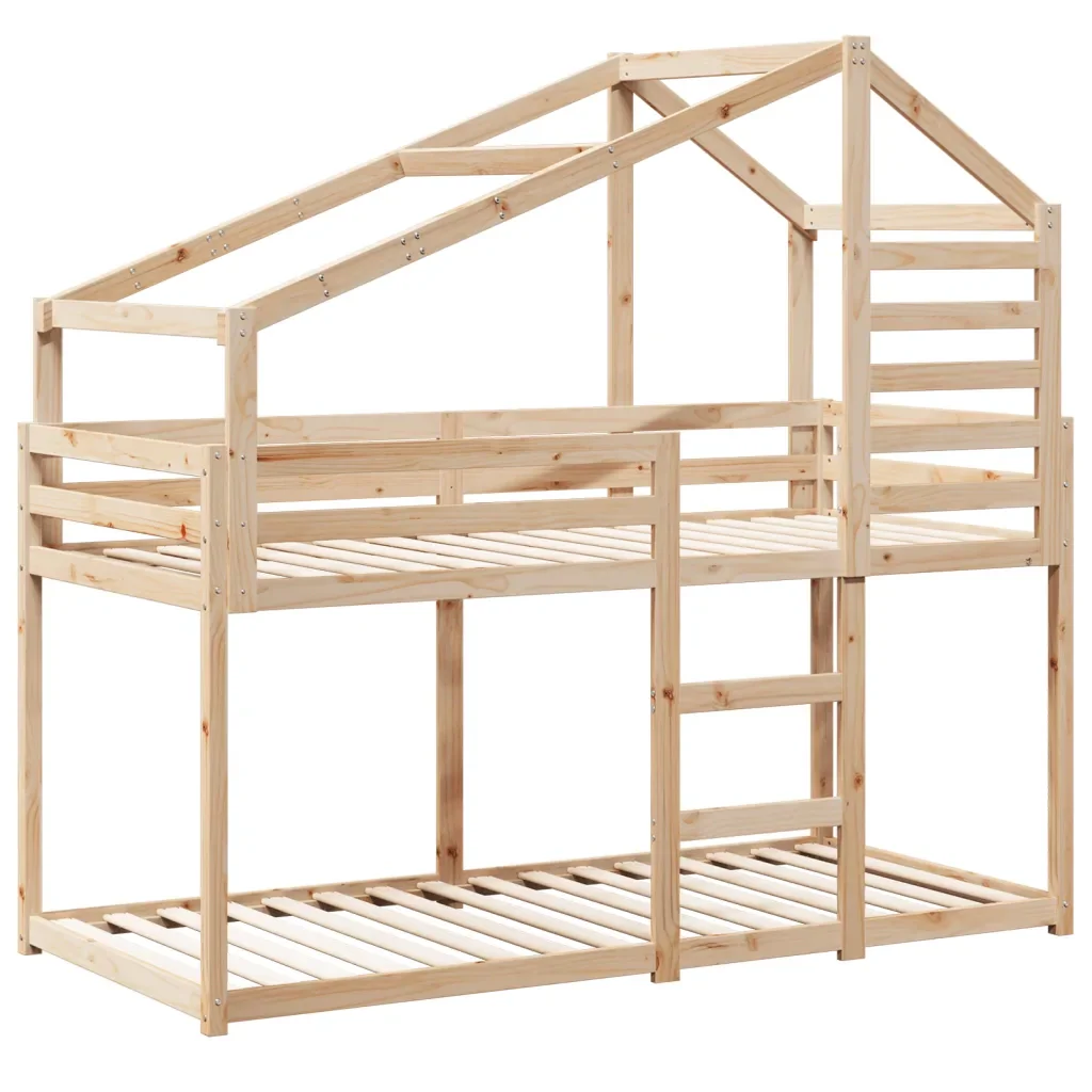 Letto singolo | Letto per adulti | Letto a Castello senza Materasso 90x190 cm Legno di Pino - Image 4