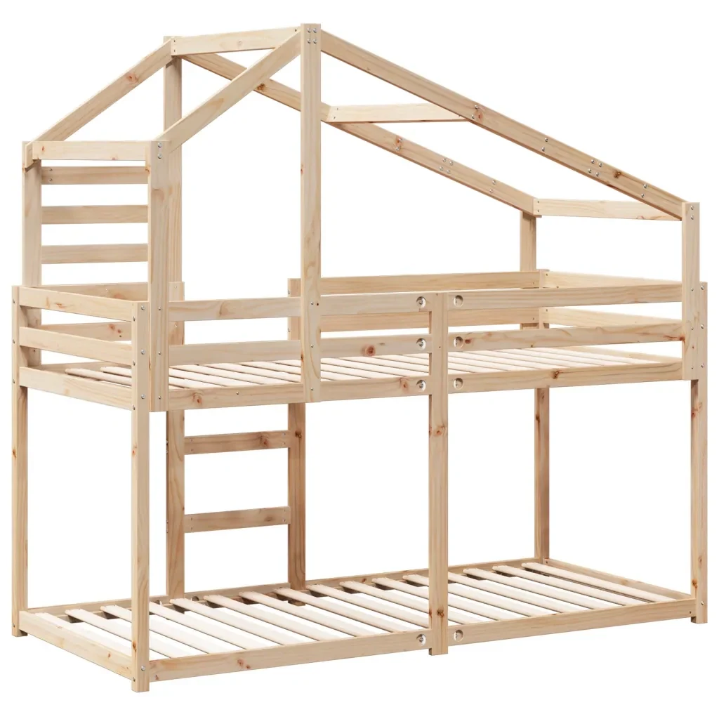 Letto singolo | Letto per adulti | Letto a Castello senza Materasso 90x190 cm Legno di Pino - Image 6