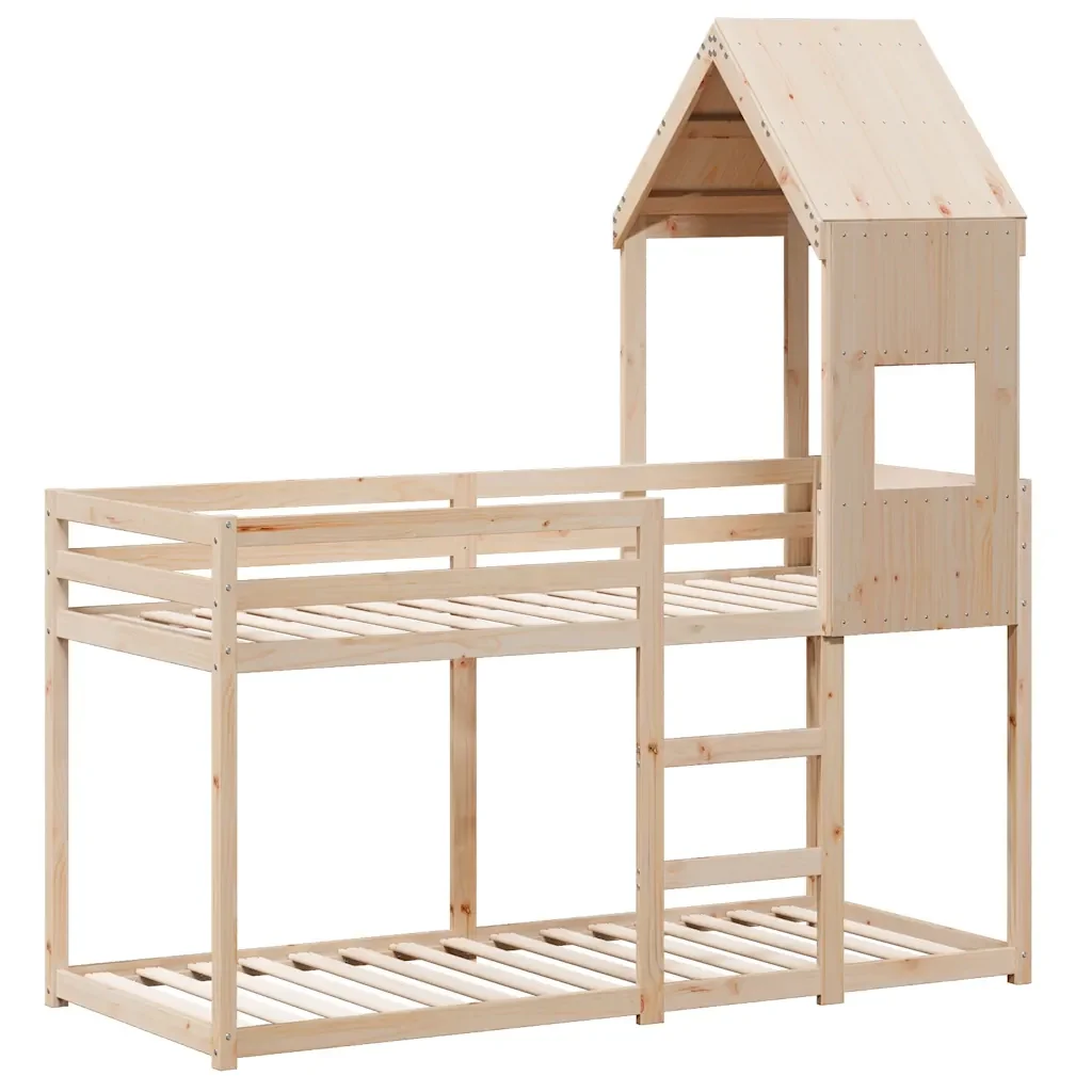 Letto singolo | Letto per adulti | Letto a Castello senza Materasso 90x190 cm Legno di Pino - Image 3