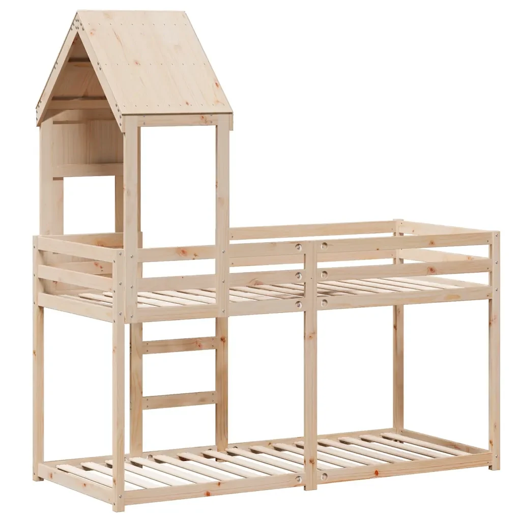 Letto singolo | Letto per adulti | Letto a Castello senza Materasso 90x190 cm Legno di Pino - Image 8