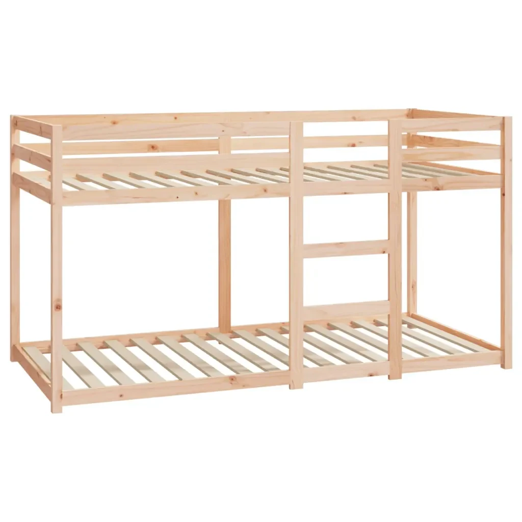 Letto singolo | Letto per adulti | Letto a Castello senza Materasso 90x200cm Massello Pino - Image 3