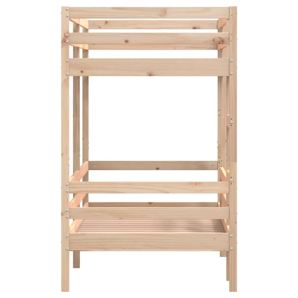 Letto singolo | Letto per adulti | Letto a Castello senza Materasso 90x200cm Massello Pino - Image 6