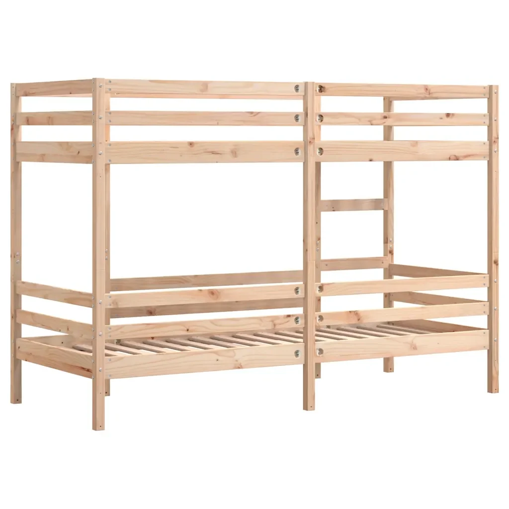Letto singolo | Letto per adulti | Letto a Castello senza Materasso 90x200cm Massello Pino - Image 7