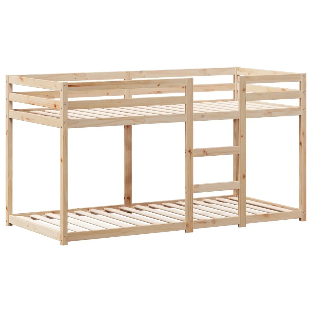 Letto singolo | Letto per adulti | Letto a Castello senza Materasso 90x200cm Massello Pino - Image 5