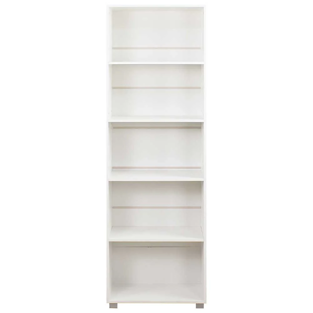 Libreria Armadio Scaffale Con 5 Ripiani Design Moderno Libri Casa Ufficio Bianco - Image 5