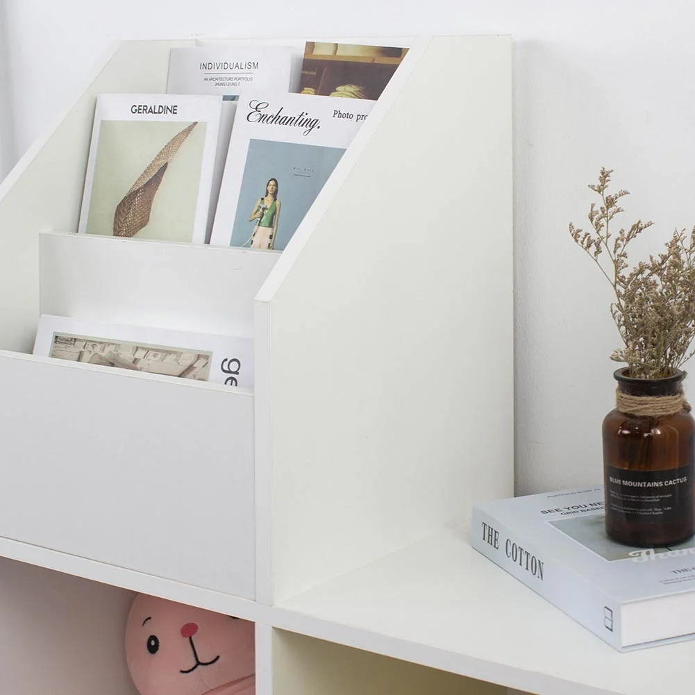 Libreria Cameretta Bambini Legno Scaffale 5 Ripiani Porta Giocattoli Libri Rivis - Image 3