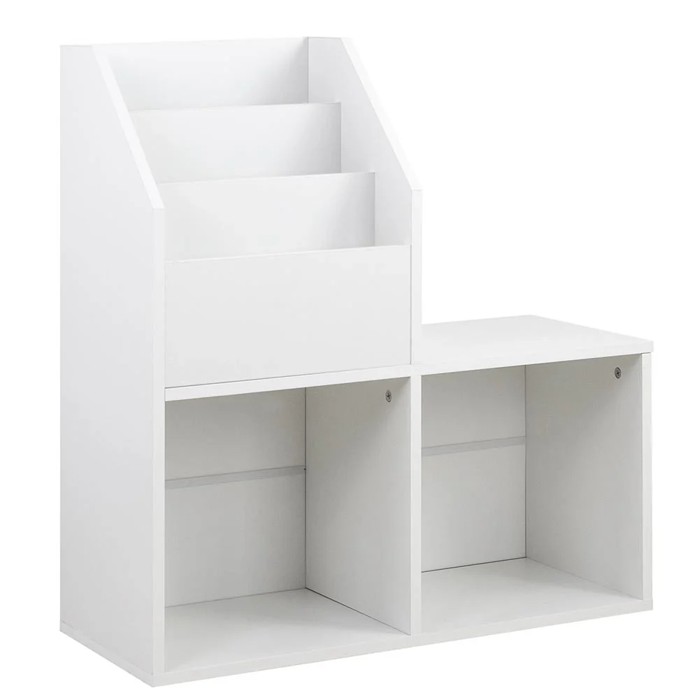 Libreria Cameretta Bambini Legno Scaffale 5 Ripiani Porta Giocattoli Libri Rivis - Image 4