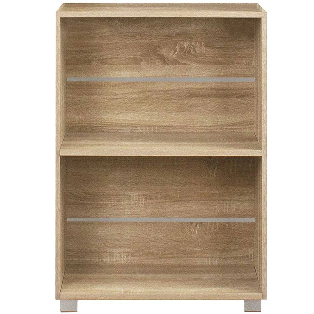 Libreria Mobiletto Scaffale 2 Ripiani Legno Nobilitato Naturale 60x31 H77cm Moderno - Image 5