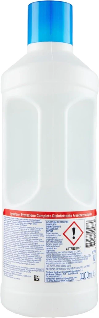 LYSOFORM PAVIMENTI FRESCHEZZA ALPINA SET 12 PZ X 1.1 LT DISINFETTA E PULISCE - Image 2