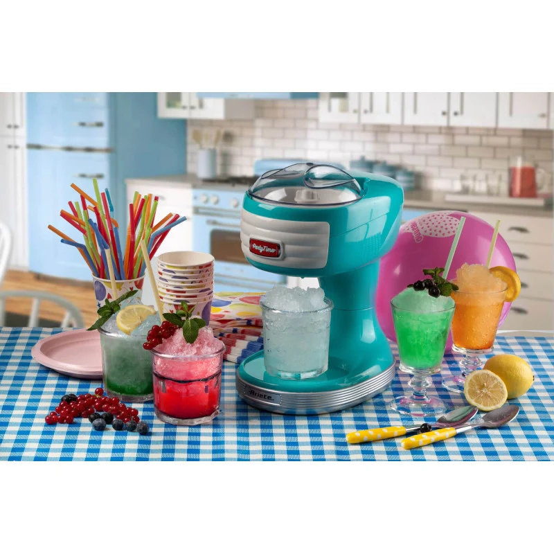 Macchina per tritare ghiaccio, 30W, cestello removibile, lame in acciaio inox - Celeste - Image 4