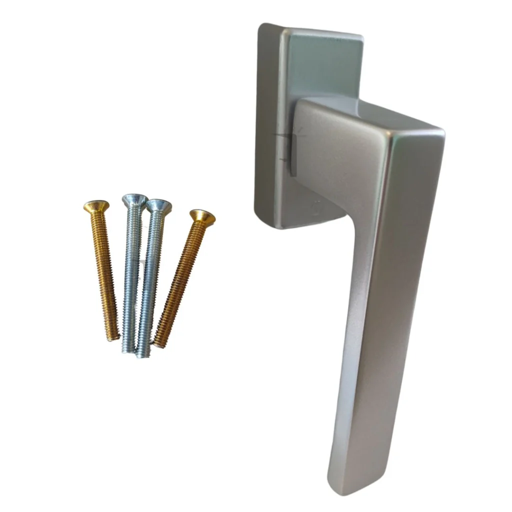 Maniglia martellina 10 pz per finestre balconi toulon HOPPE Secustik argento - Image 3