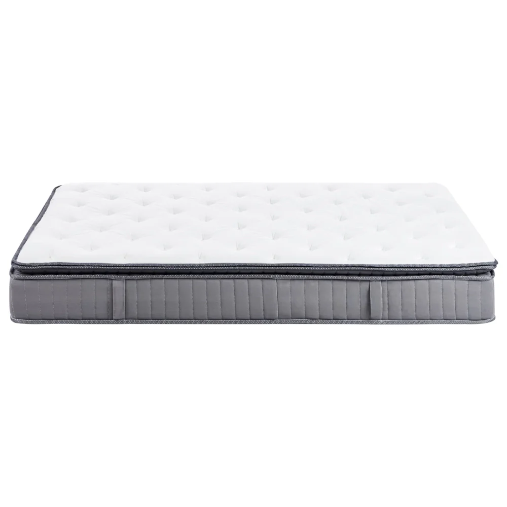 Materasso a molle insacchettate EU misura matrimoniale 140 x 200 cm con imbottitura in memory foam rinfrescante rivestimento rimovibile 3 piedi dura rigidità design moderno trapuntato - Image 6