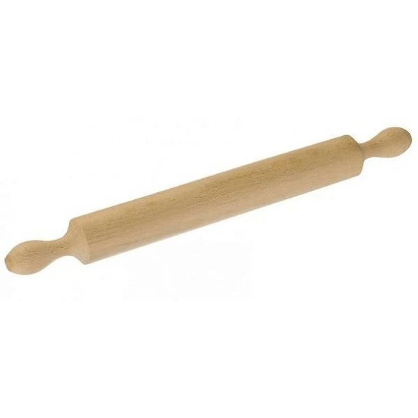 Mattarello per Impasto in Legno di Faggio Naturale Fisso 40 cm - Image 2