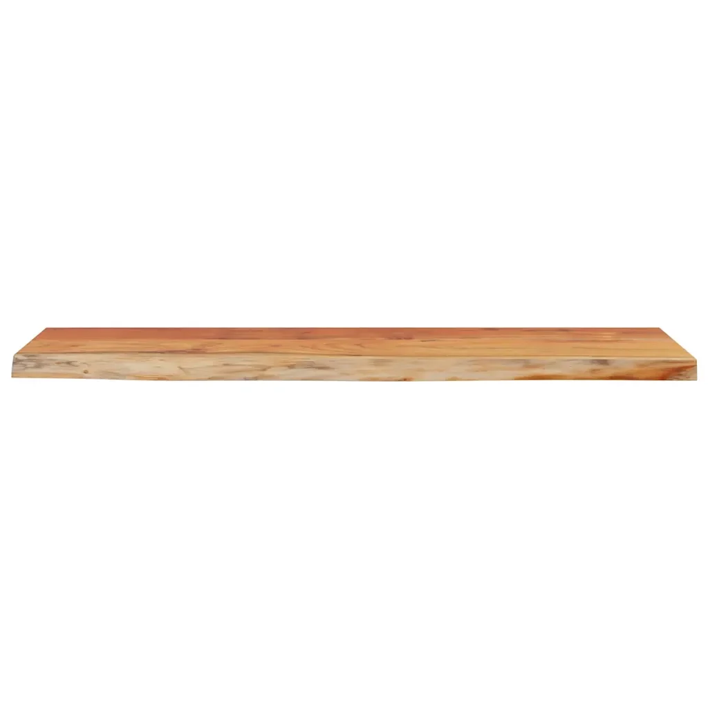 Mensola a Muro 80x20x2,5cm Rettangolare Legno Acacia Bordi Vivi 370226 - Image 4