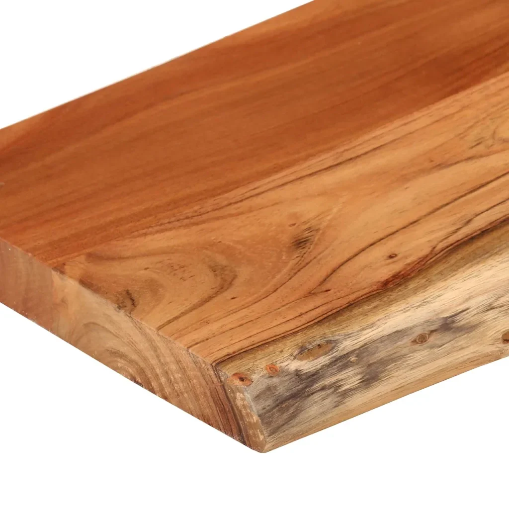 Mensola a Muro 80x20x2,5cm Rettangolare Legno Acacia Bordi Vivi 370226 - Image 7
