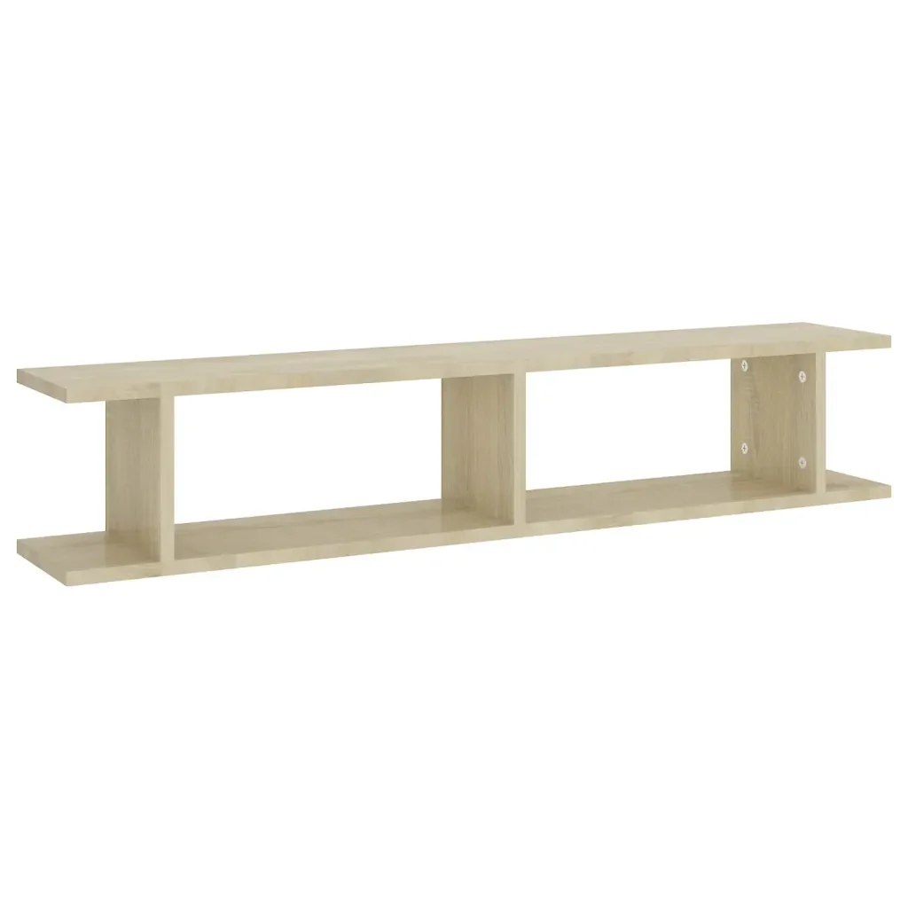 Mensole Parete 2pz Rovere Sonoma 105x18x20cm Legno Multistrato 807208 - Image 4