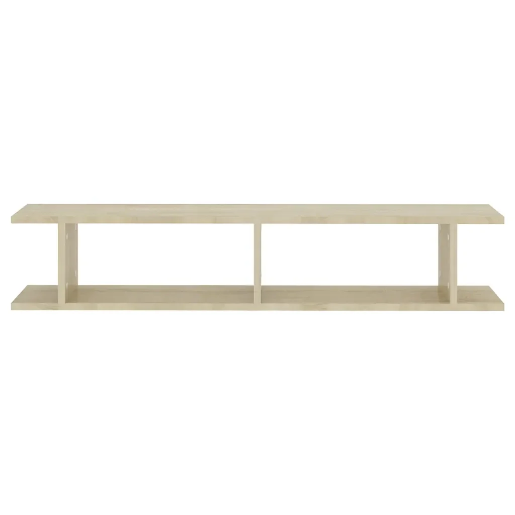 Mensole Parete 2pz Rovere Sonoma 105x18x20cm Legno Multistrato 807208 - Image 5