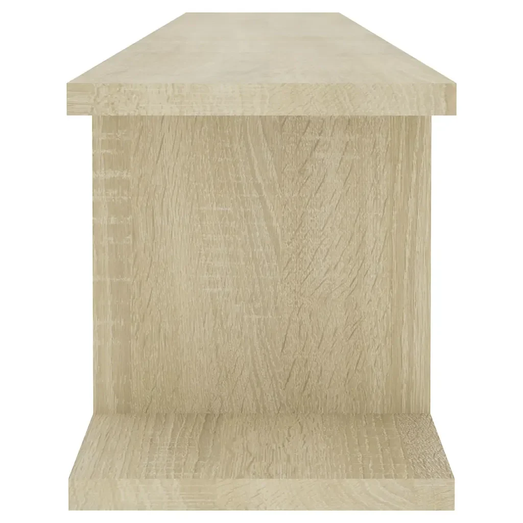 Mensole Parete 2pz Rovere Sonoma 105x18x20cm Legno Multistrato 807208 - Image 6