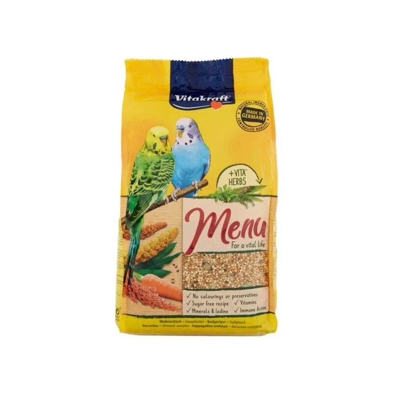 MENU ALIMENTO COMPLETO PER PAPPAGALLINI ONDULATI DA 1 KG - Image 8