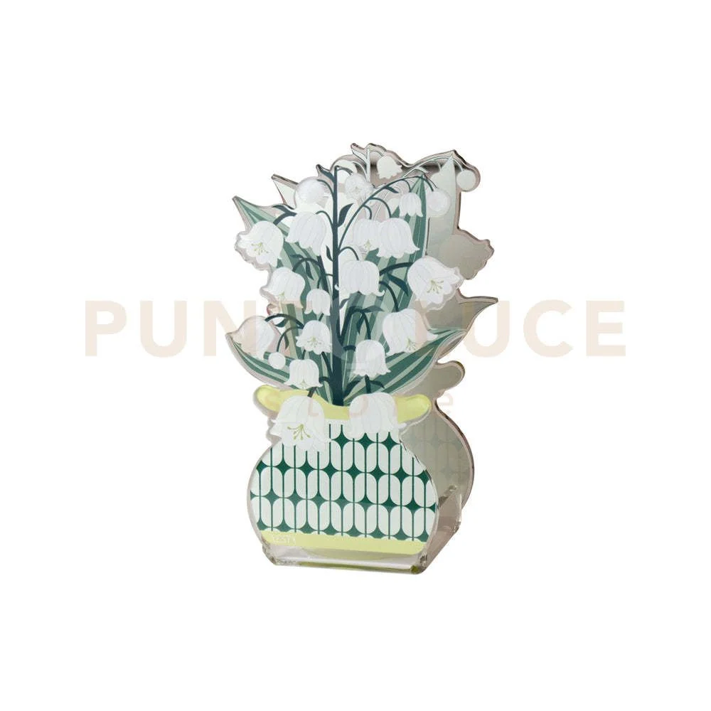 MINI PROFUMATORE MUGHETTO MARY IN CRISTALLO ACRILICO DECORATO BIANCO FRAGRANZA BY CHIARA FIRENZE DESTINO 50ML