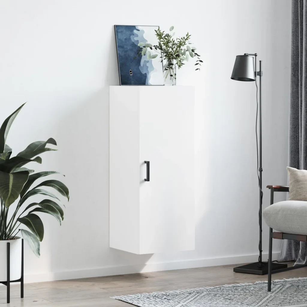 Mobile a Parete Bianco 34,5x34x90 cmcod mxl 127474 - Image 3