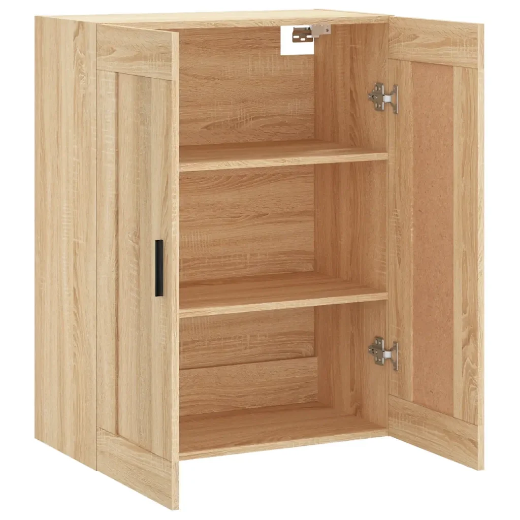 Mobile a Parete Rovere Sonoma 69,5x34x90 cm Legno Multistrato 830399 - Image 7