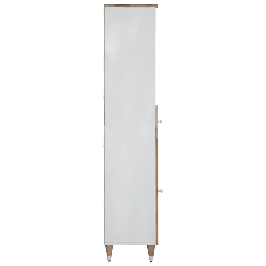 Mobile da Bagno 38x33,5x160 cm in Legno Massello di Mango 4018686 - Image 3