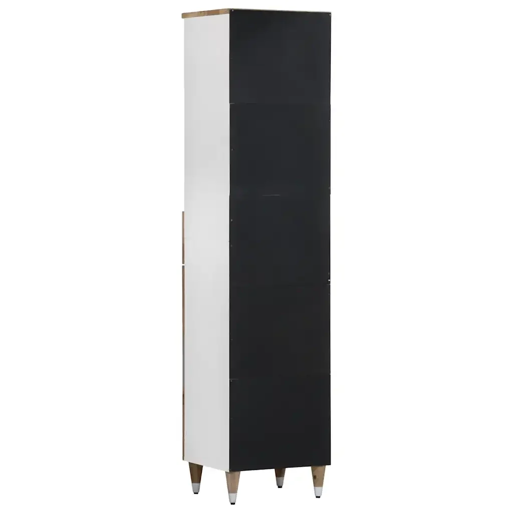 Mobile da Bagno 38x33,5x160 cm in Legno Massello di Mango 4018686 - Image 4