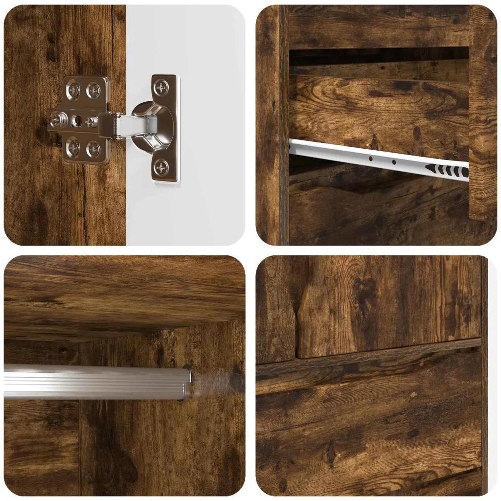 Guardaroba con cassetto Quercia Affumicata 79,5 x 49 x 156 cm 3406250 - Image 10