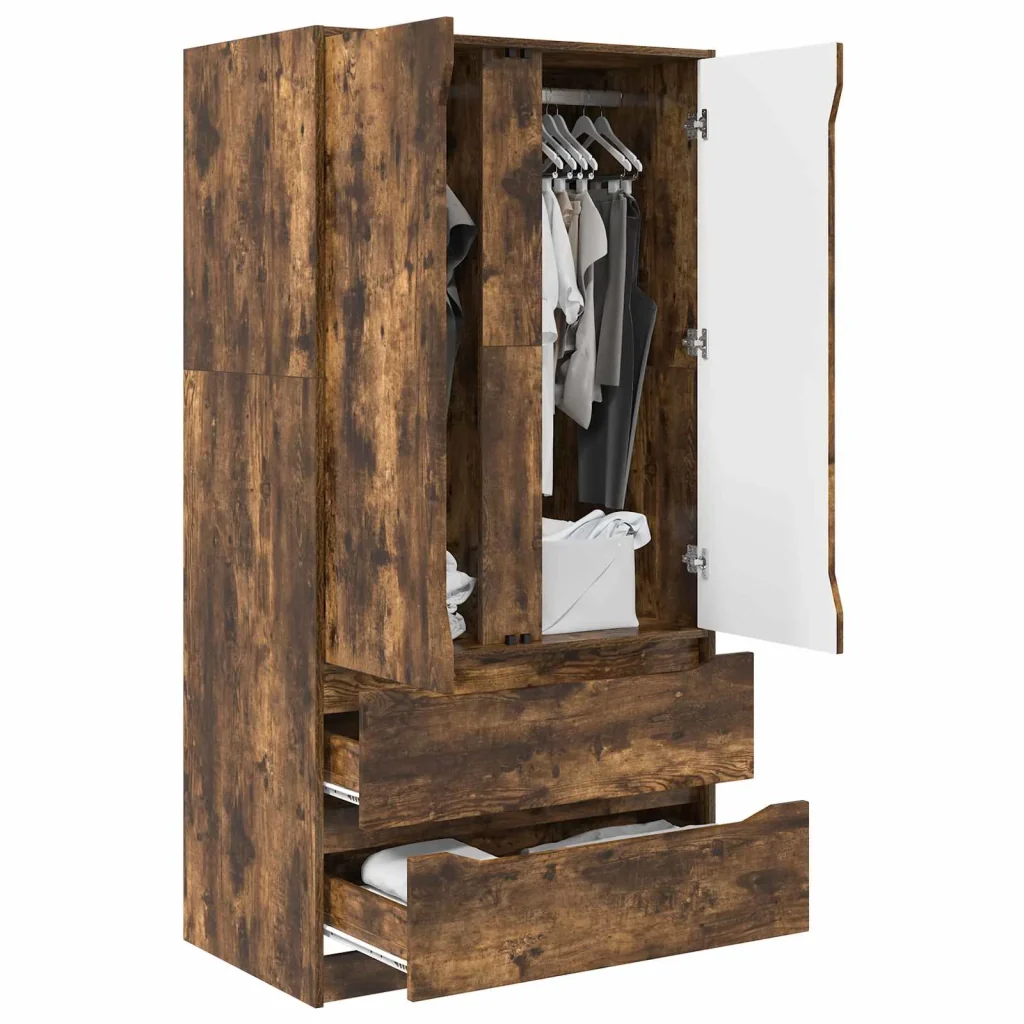 Guardaroba con cassetto Quercia Affumicata 79,5 x 49 x 156 cm 3406250 - Image 3
