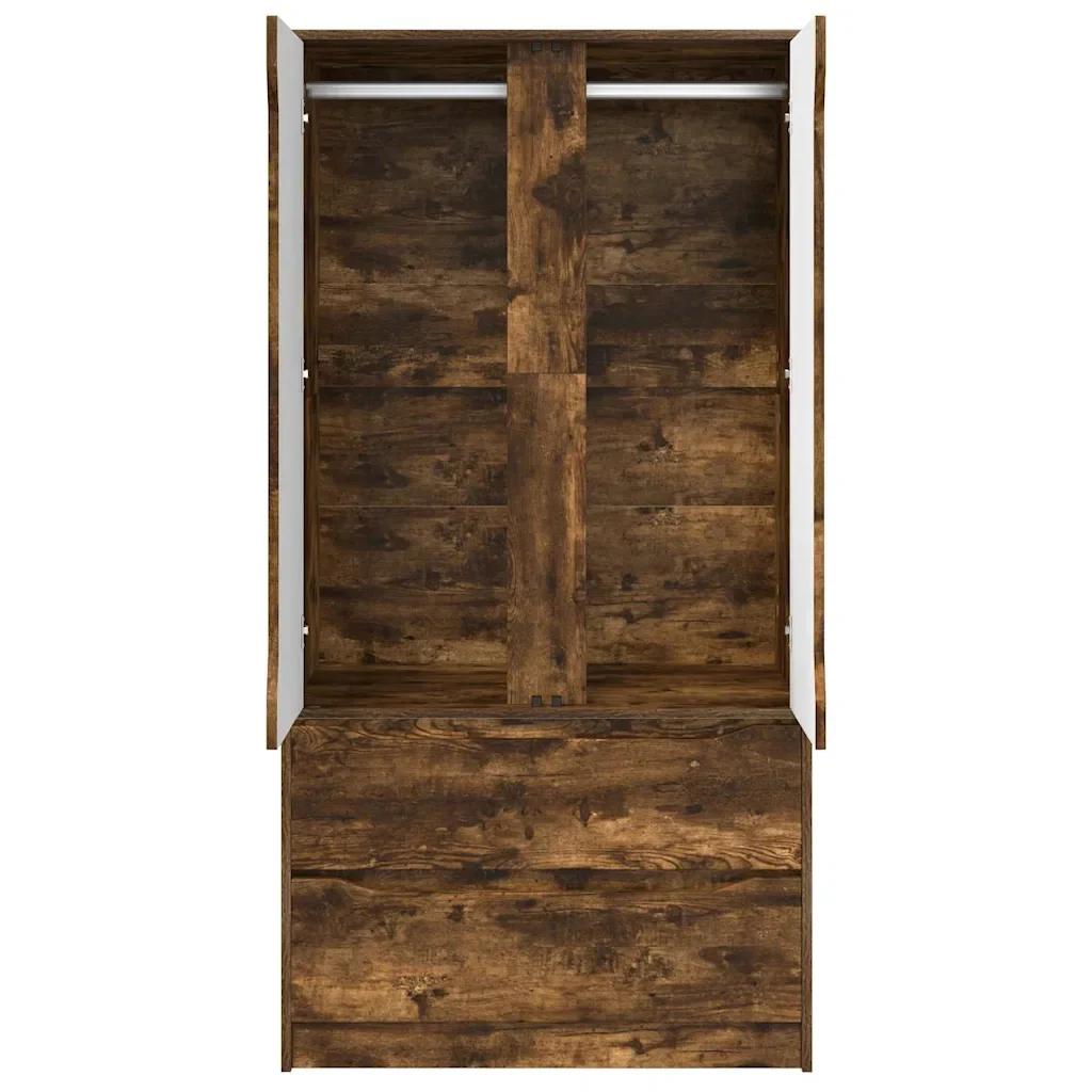 Guardaroba con cassetto Quercia Affumicata 79,5 x 49 x 156 cm - Image 6