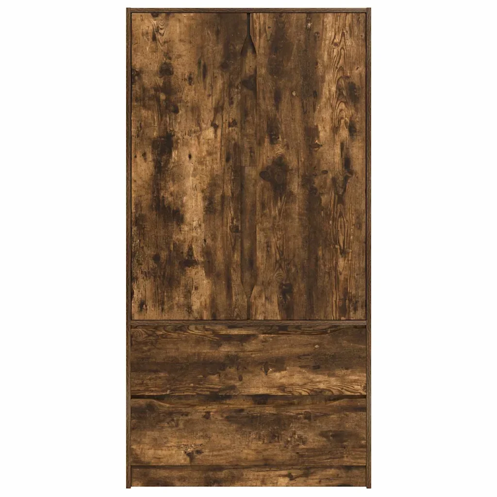 Guardaroba con cassetto Quercia Affumicata 79,5 x 49 x 156 cm - Image 7