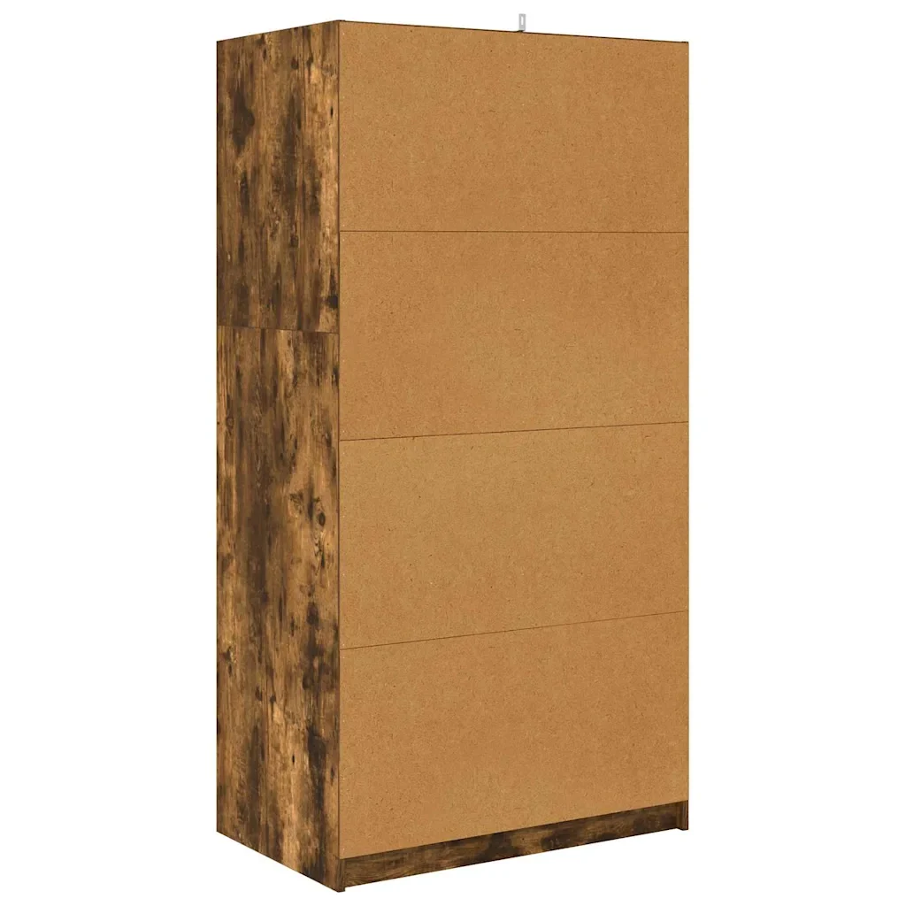 Guardaroba con cassetto Quercia Affumicata 79,5 x 49 x 156 cm - Image 9