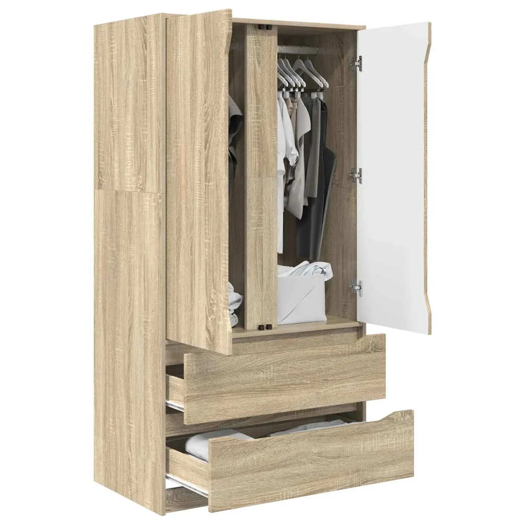 Guardaroba con cassetto Rovere Sonoma 79,5 x 49 x 156 cm 3406247 - Image 3