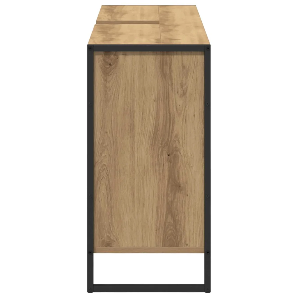 Mobile da Bagno con porta Rovere Artigianale 90 x 30 x 60 cm - Image 7
