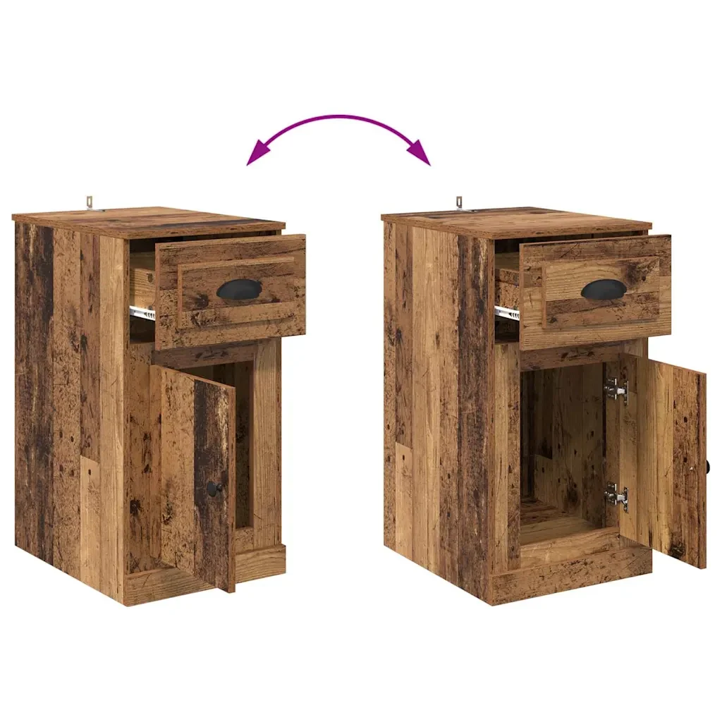 Mobile laterale Legno vecchio 40 x 50 x 75 cm Legno multistrato 881447 - Image 10