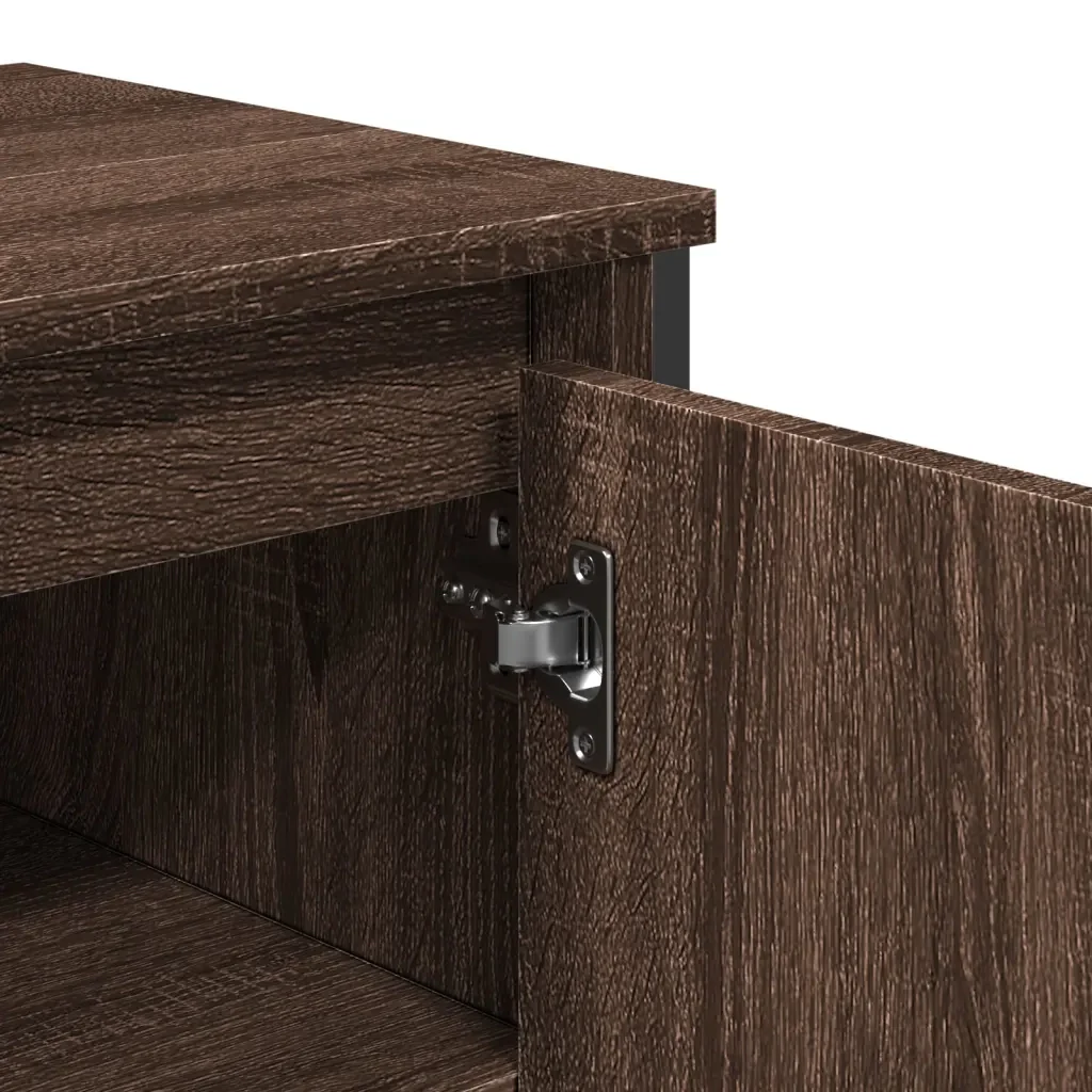 Mobile Lavabo Bagno Rovere Marrone 91x35x60cm in Truciolato 848663 - Image 7