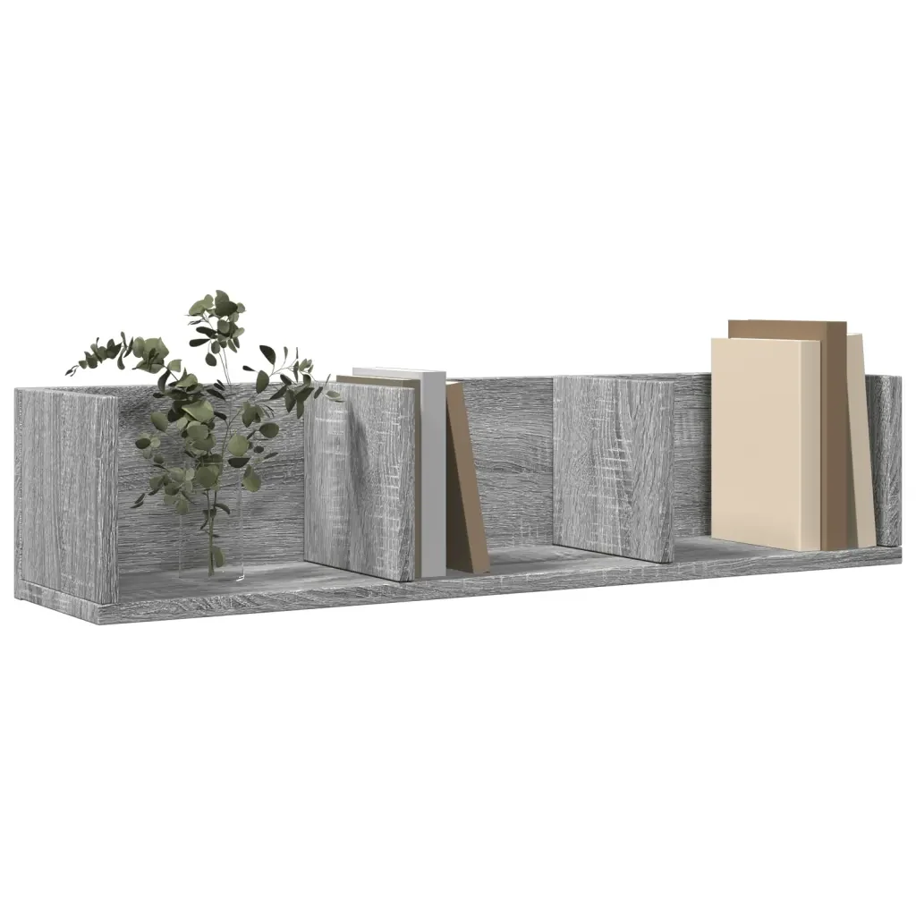 Mobile Pensile Grigio Sonoma 75x18x16,5 cm in Legno Multistrato 840439 - Image 4