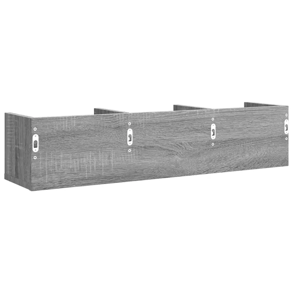 Mobile Pensile Grigio Sonoma 75x18x16,5 cm in Legno Multistrato 840439 - Image 7
