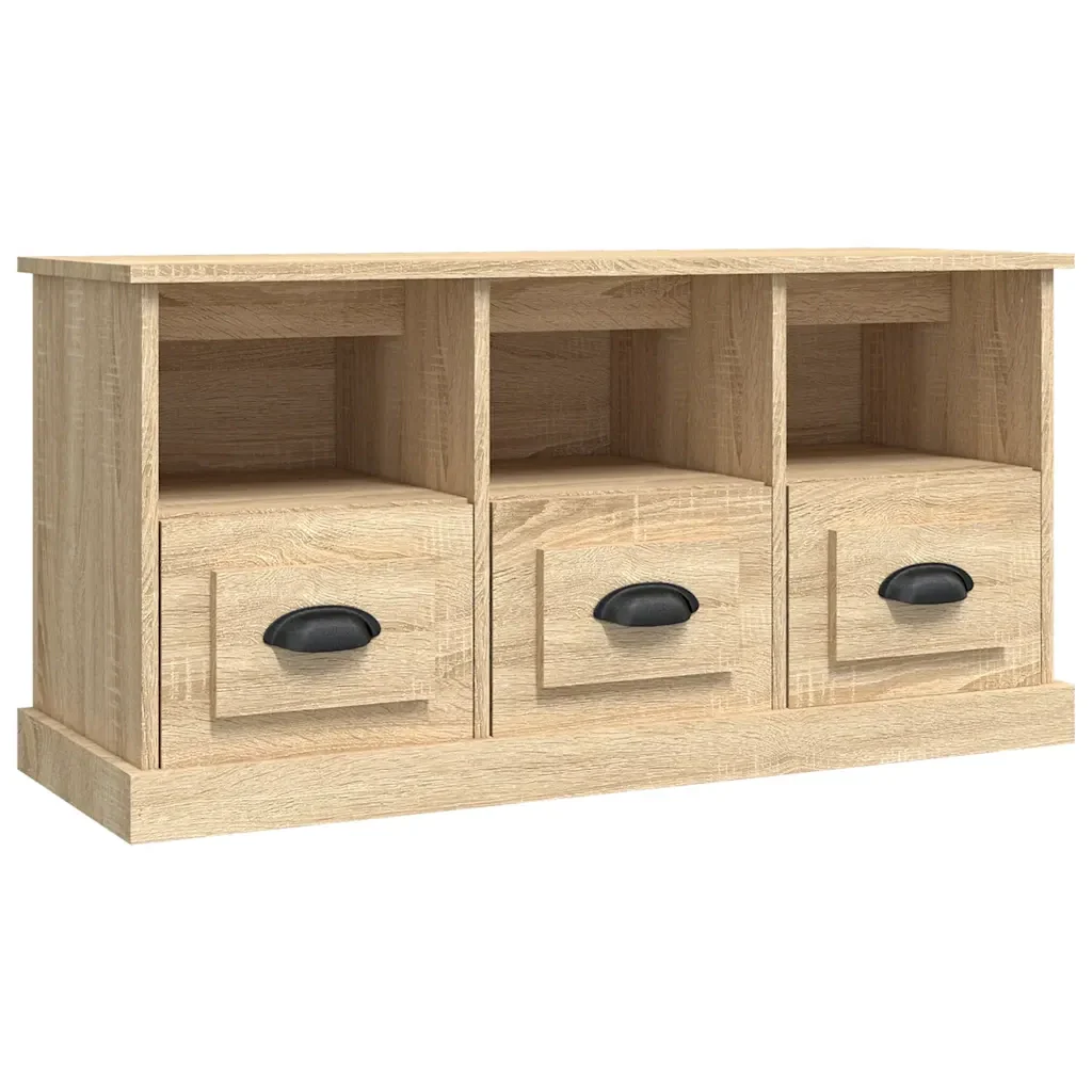Mobile per TV Rovere Sonoma 100x35x50 cm in Legno Multistrato 816291 - Image 2